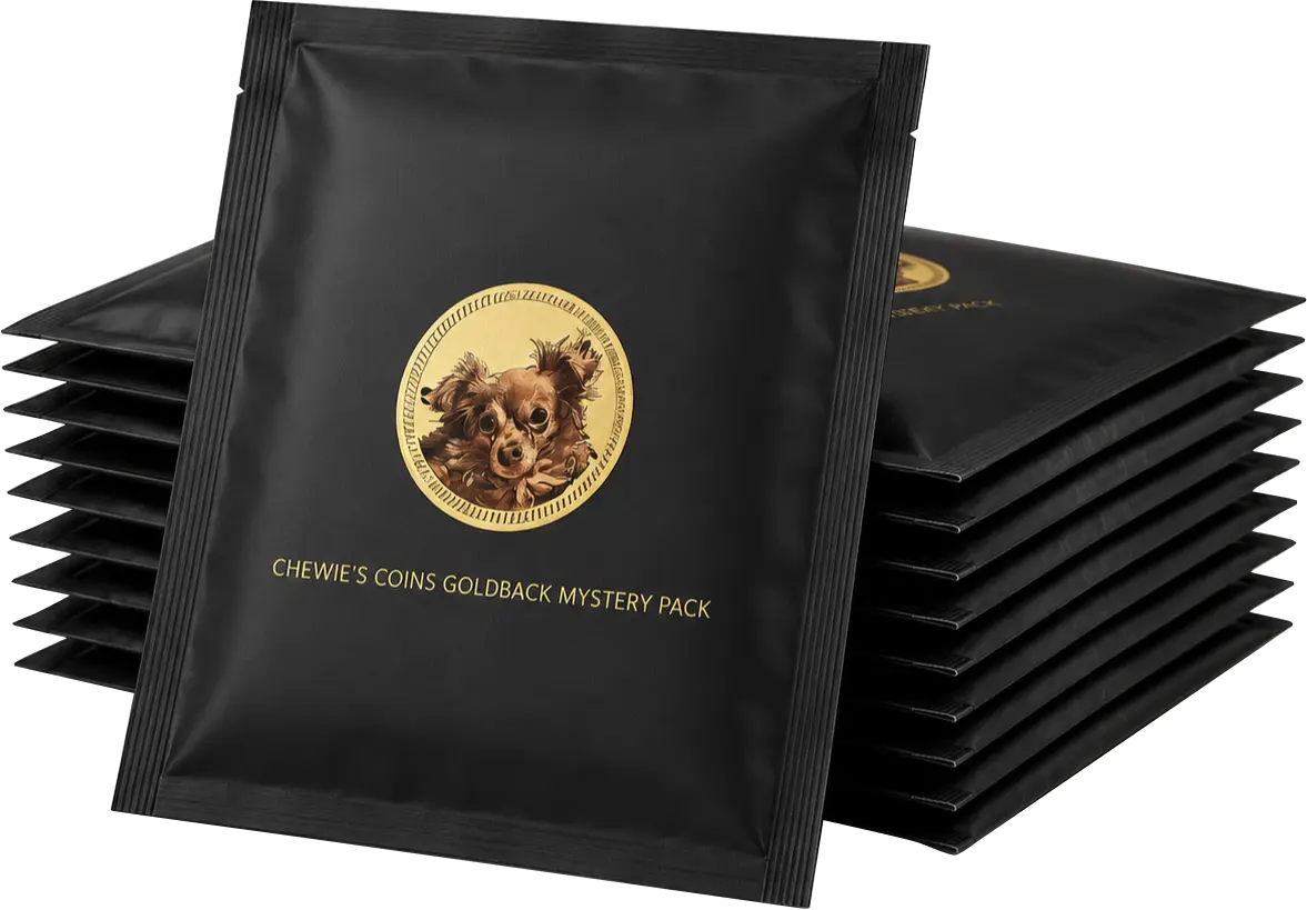 Goldback Mystery Packs, sealed and ready for purchase
