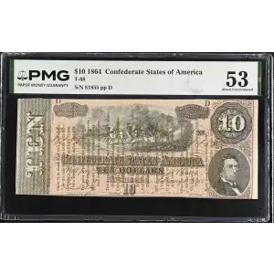 $10   Issues of the Confederate States of America CS-68 (2)