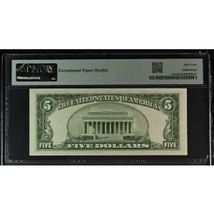 $5 1953-A blue seal. Small Silver Certificates 1656 (2)