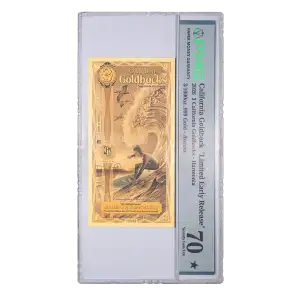 2026 California 3 Goldback LER (Limited Early Release) - PMG Graded 70 EPQ [DUPLICATE for #555635] [DUPLICATE for #555637] (2)
