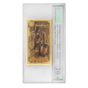 2026 Washington DC Colorized 1 Goldback (Limited Edition) - PMG Graded 70 EPQ (2)