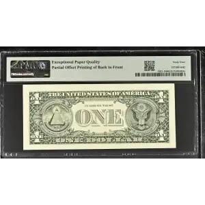 $1 1995 Green seal. Small Size $1 Federal Reserve Notes 1921-D (2)