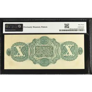 SCCR6 1872 State of South Carolina, Columbia $10 Obsolete Scrip Note (2)