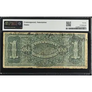 $1 1886 Small Red, plain Silver Certificates 215 (2)