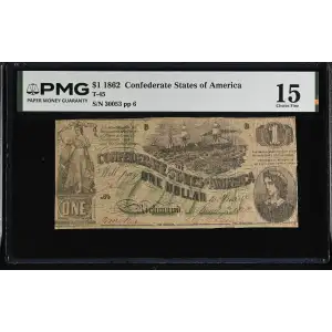 $1   Issues of the Confederate States of America CS-45 (2)