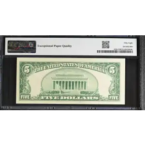 $5 1928 Green seal Small Size $5 Federal Reserve Notes 1950-J (2)