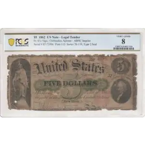 $5 Series 71-119 at lower left Type 2 Legal Tender Issues 61c (2)