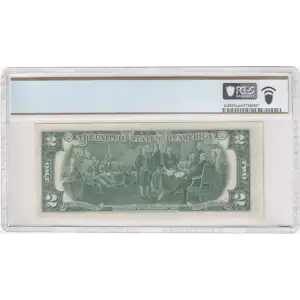 $2 1976 Green seal Small Size $2 Federal Reserve Notes 1935-H (2)