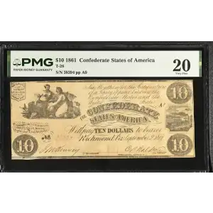 $10   Issues of the Confederate States of America CS-28 (2)