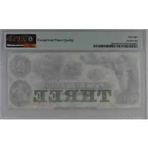 1863 Bank of De Soto Nebraska $3 Obsolete Currency Note (2)