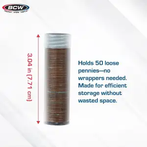BCW Coin Tubes - Cents