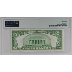 $5 1928 Green seal Small Size $5 Federal Reserve Notes 1950-E (2)