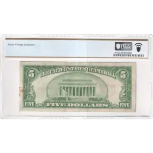 $5 1928 Green seal Small Size $5 Federal Reserve Notes 1950-I (2)