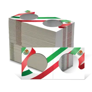 GH 2.5x2.5 Coin Flips - Libertad/Eagle Mexico Flag (Pack of 100)