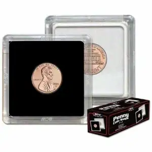 BCW 2x2 Coin Snaps Box - Penny/Cent (Box of 25)