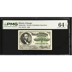 1893 World's Columbian Exposition Ticket (2)