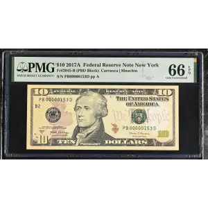 $10 2017-A Treasury seal. Small Size $10 Federal Reserve Notes 2045-B (2)