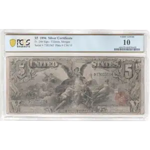 $5 1896 Small Red Silver Certificates 268 (2)
