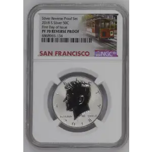 2018 S First Day of Issue Silver Reverse Proof Set (2)