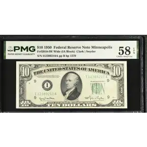 $10 1950  Small Size $10 Federal Reserve Notes 2010-I (2)