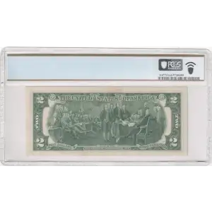$2 1976 Green seal Small Size $2 Federal Reserve Notes 1935-J (2)