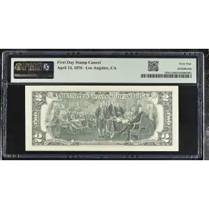 $2 1976 Green seal Small Size $2 Federal Reserve Notes 1935-L (2)