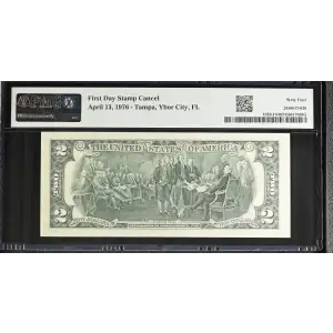 $2 1976 Green seal Small Size $2 Federal Reserve Notes 1935-F (2)
