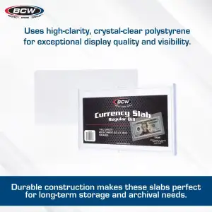 BCW Deluxe Currency Slab - Modern Notes