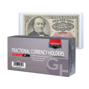 GH Rigid Currency Toploader - Fractional Notes (Pack of 25)