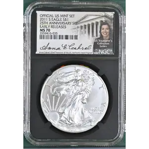 2011 S 25TH ANNIVERSARY SET EARLY RELEASES OFFICIAL US MINT SET (2)