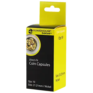 GH Nickel (21.2mm) Direct-Fit EvoCore Coin Capsules - 10 Pack
