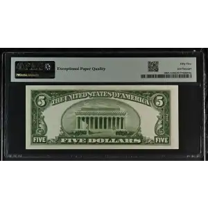 $5 1950-A.  Small Size $5 Federal Reserve Notes 1962-A (2)