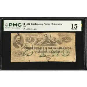 $2   Issues of the Confederate States of America CS-43 (2)