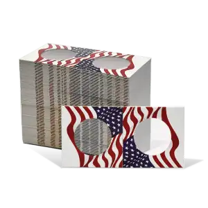 GH 2x2 Coin Flips - Cent/Nickel US Flag (Pack of 100) [DUPLICATE for #556355]