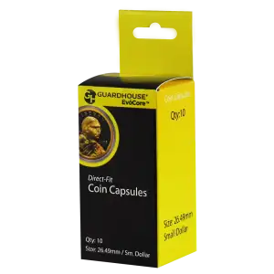 Small Dollar (26.5mm) Direct-Fit EvoCore Coin Capsules - 10 Pack