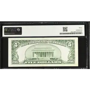 $5 1934-B. blue-Green seal. Small Size $5 Federal Reserve Notes 1958-I (2)