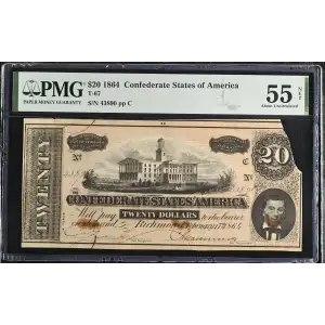 $20   Issues of the Confederate States of America CS-67 (2)