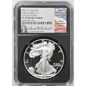 2021 W Eagle Landing T-2 First Day of Issue ULTRA CAMEO (2)