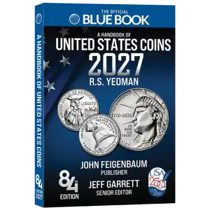 2027 Blue Book, Handbook of US Coins, Paperback