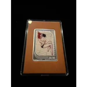 2025 Agoro Trading Coins DC Comics - Orange/Topaz Harley Quinn 293/300 1oz .999 Silver