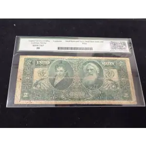 $2 1896 Small Red Silver Certificates 247 (2)