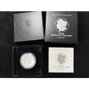 2021 D Denver Morgan Silver Dollar in OGP with COA (2)