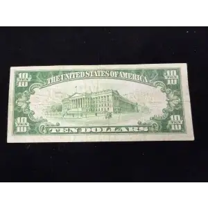 $10 1928 Gold Seal Small Size Gold Certificates 2400