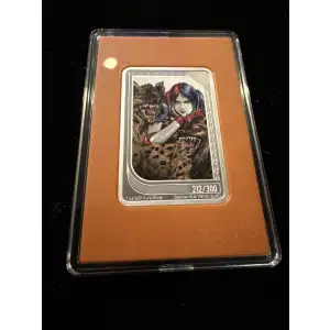 2025 Agoro Trading Coins DC Comics - Orange/Topaz Harley Quinn 212/300 1oz .999 Silver
