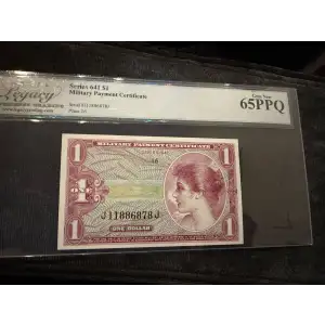 Series 641 $1 1 Dollar Military Payment Certificate MPC