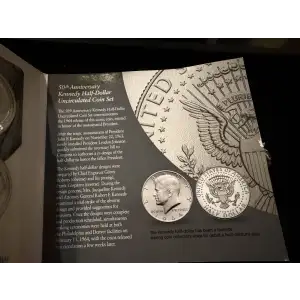 2014 Kennedy Half Dollar 50th Anniversary Uncirculated 2 Coin Set in OGP