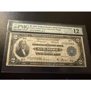 1918 $2 B7187086A PMG 12
