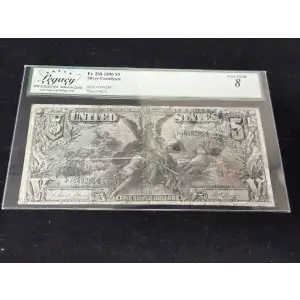 $5 1896 Small Red Silver Certificates 268 (2)