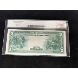 $5 1914 Blue Seal Federal Reserve Notes 854
