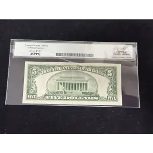 $5 1934-A yellow seal Emergency Notes Issued During WW2 2307 (2)